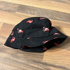 Black flamingo hat